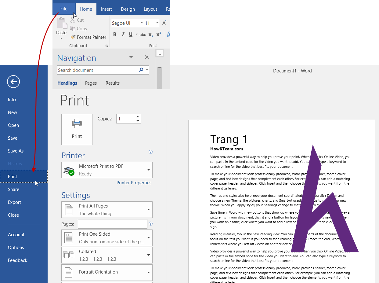 Print Current Page